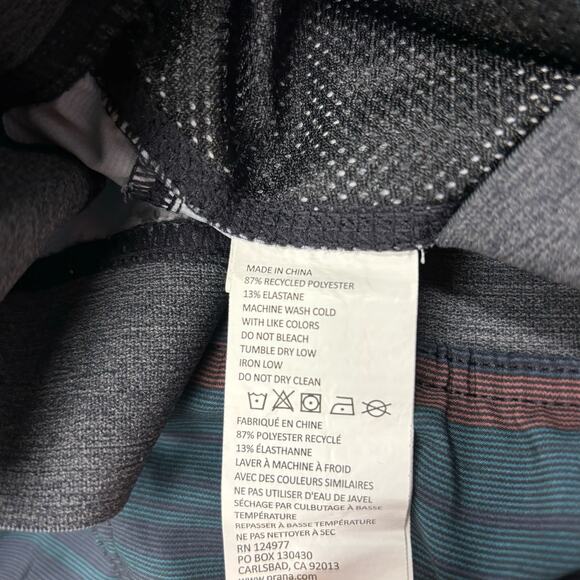 Prana Shorts Men’s Extra Large Hybrid Striped Super Mojo II Swim Trunks Hiking - Picture 3 of 6